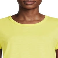 חולצת טריקו של Time ו- Tru לנשים עם שרוולים קצרים, 2 חבילה