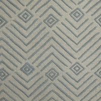 מלבן סלון דצמוד מלבן גיאומטרי שטיח אזור מודרני, לבן, 8, - חתיכה
