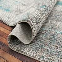 שטיח שטיח שטיח שטיח אזור רץ וינטג 'מופשט.