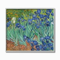 תעשיות סטופל שדה פרחים כחול ירוק ואן גוך ציור קלאסי אמנות קיר ממוסגרת מאת וינסנט ואן גוך