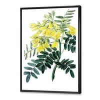 פרח צהוב עתיק השני הפליל הדפסת אמנות בד ציור