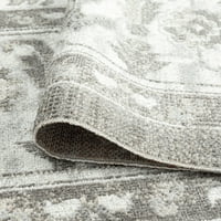 שטיח מסורתי חום מזרחי, סלון חום קל לניקוי