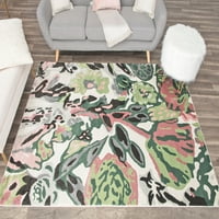 שטיחים אמריקה חנה 15 ב מאי פרחים פרחוני מעבר לבן אזור שטיח, 8 '10'