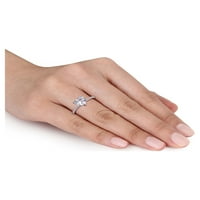 נשים מיאבלה 2. קראט ט. ג. וו לב-לחתוך נוצר לבן ספיר 10 קראט לבן זהב לב אירוסין טבעת