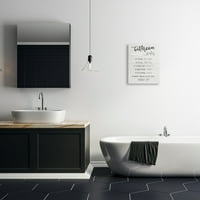 תעשיות Stupell כללי חדר אמבטיה נייר טואלט שלט טואלט דפוס קרש קאנטרי, 20, עיצוב מאת נטלי קרפנטיירי