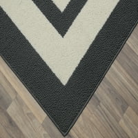 שטיח גרלנד גבולי רגל רגל מקורה שטיח שטיח חיצוני מקורה סינדר אפור שנהב