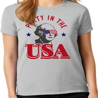גרפיקה אמריקה שרוול קצר שרוול מוצק חבילת חולצה מודפסת