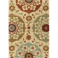 שטיחים אוריאן פסי קטיפה סמל פרחוני שטיח אזור רב צבעוני